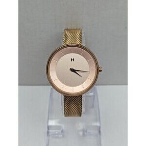 MVMT Mod RG1 Rose Gold Mesh 32mm Womens Quartz Watch 5ATM New Battery Classic